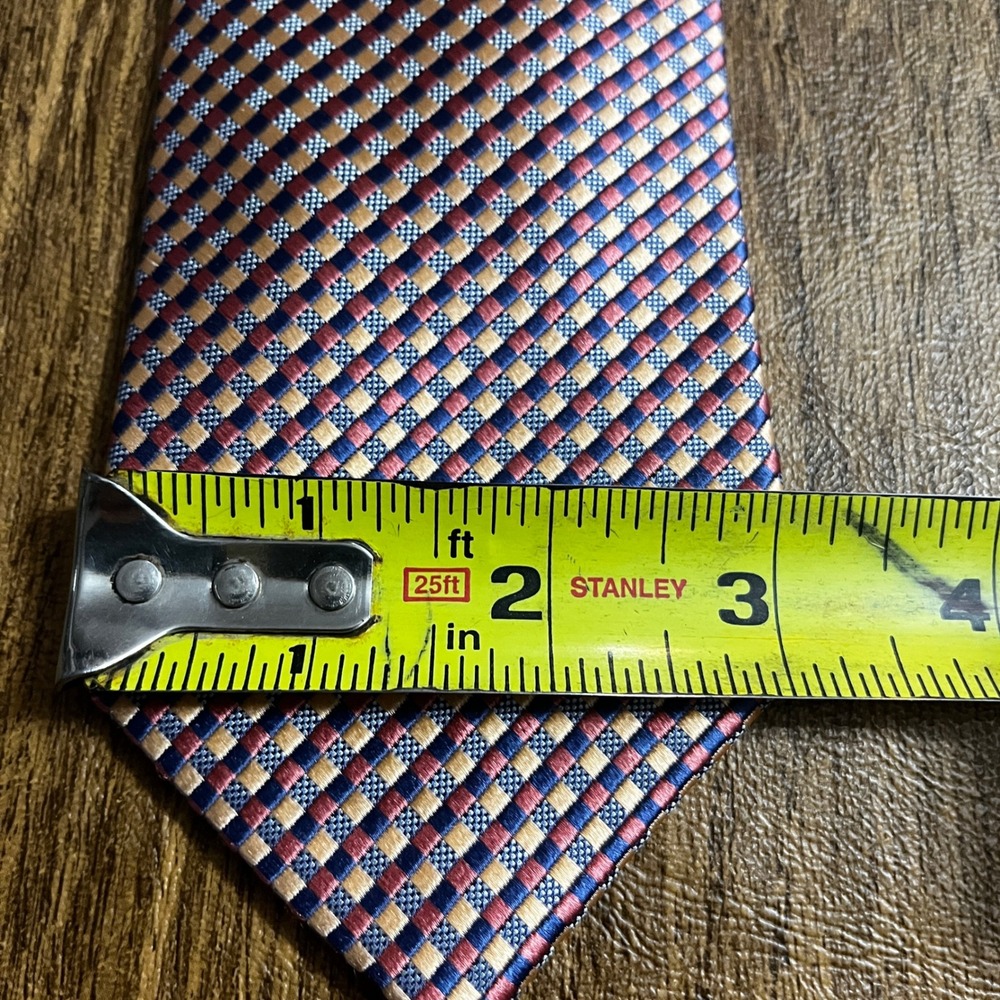 Michael Kors Necktie Mens OS Multicolor Silk Blend Bundle Striped Geometric Tie - Picture 16 of 16